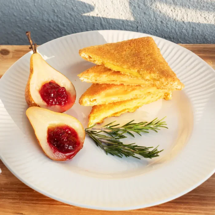 veganer käse paniert
