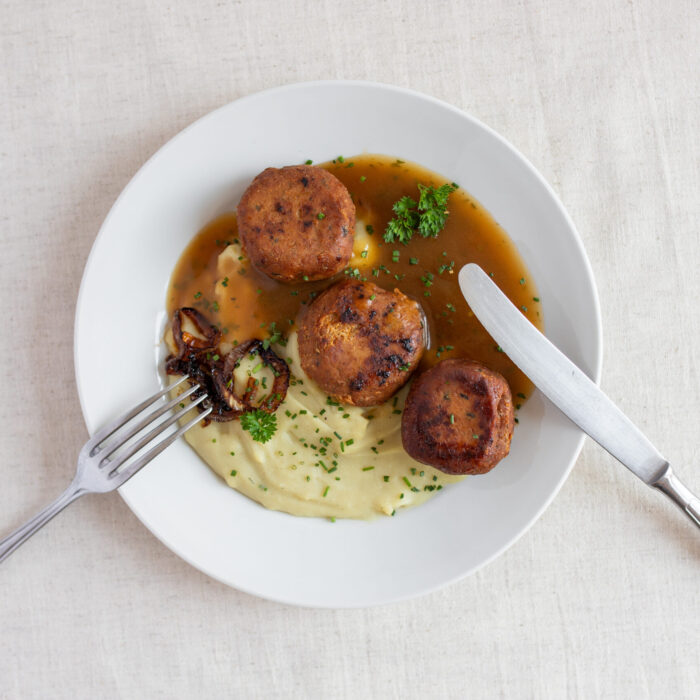 vegane Fleischlaibchen nach Omas Rezept