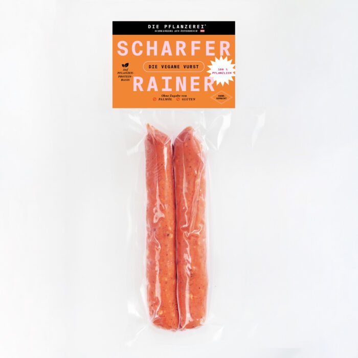 scharfer Käsekrainer, vegan