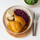 Gitti Gans vegane Gänsehaxen vegane-Bratensauce