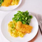 veganer Karpfen mit Sesampanad