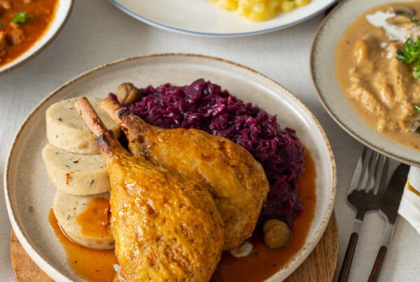 vegne Bratensoße schnell veganes-Gansl-Festagsessen_Die Pflanzerei