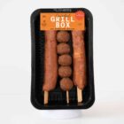 Vegane Spießbox mit BBQ-Bällchen – Spießal-Box von Die Pflanzerei