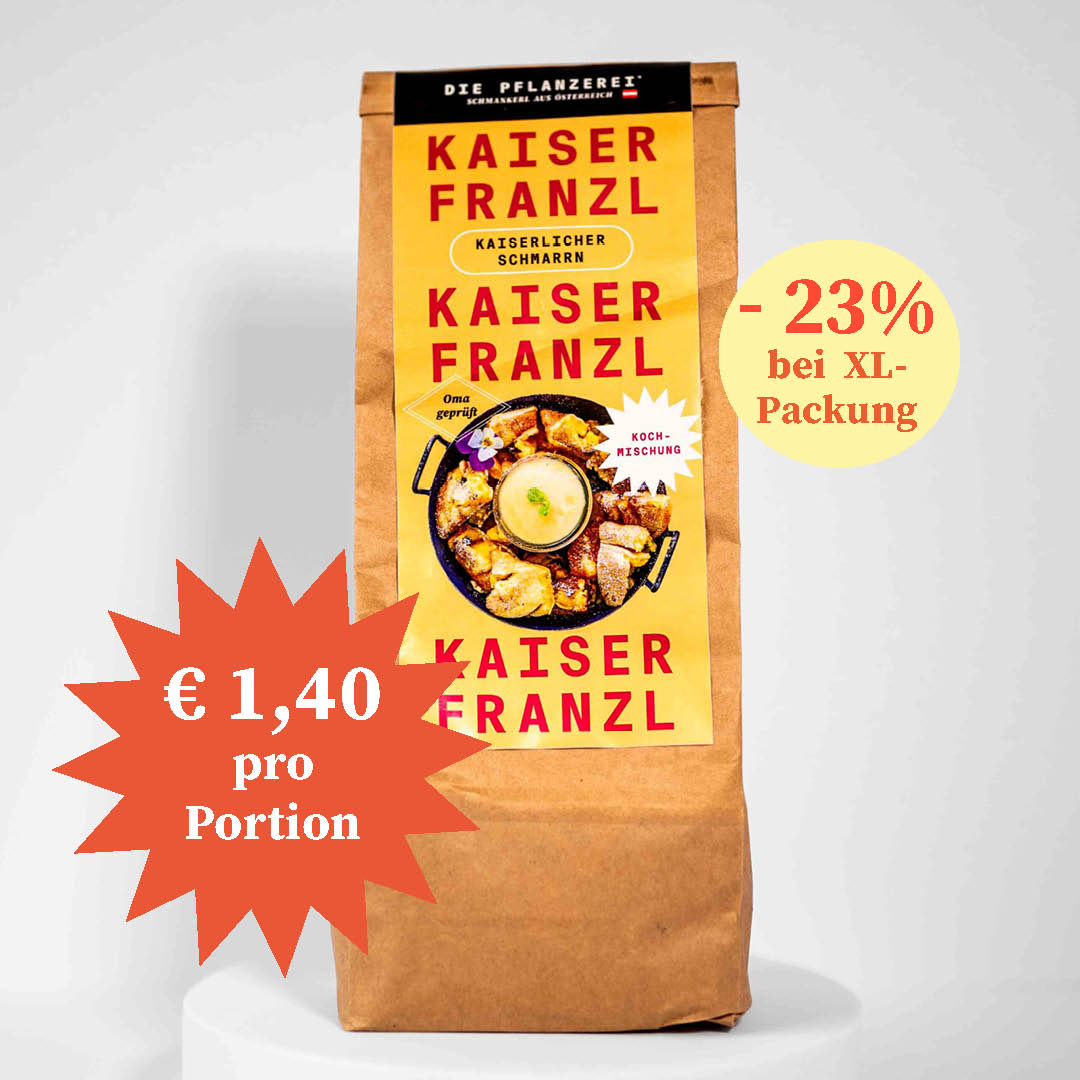 Veganer Kaiserschmarrn, Backmischung, Vorratspack Veganer Kaiserschmarrn, Backmischung, Vorratspack
