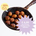 vegane Fleischbällchen, handgemacht und essfertig