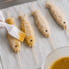 veganen Steckerlfisch produktion haut bemalen